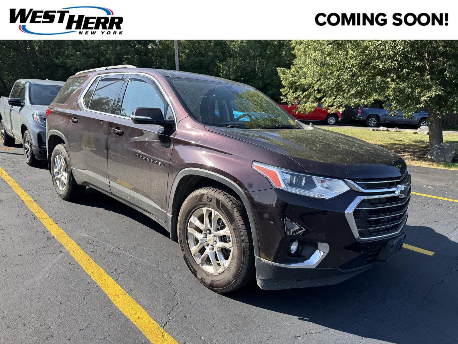 Used 2020 Black Cherry Metallic Chevrolet LT Cloth image 1