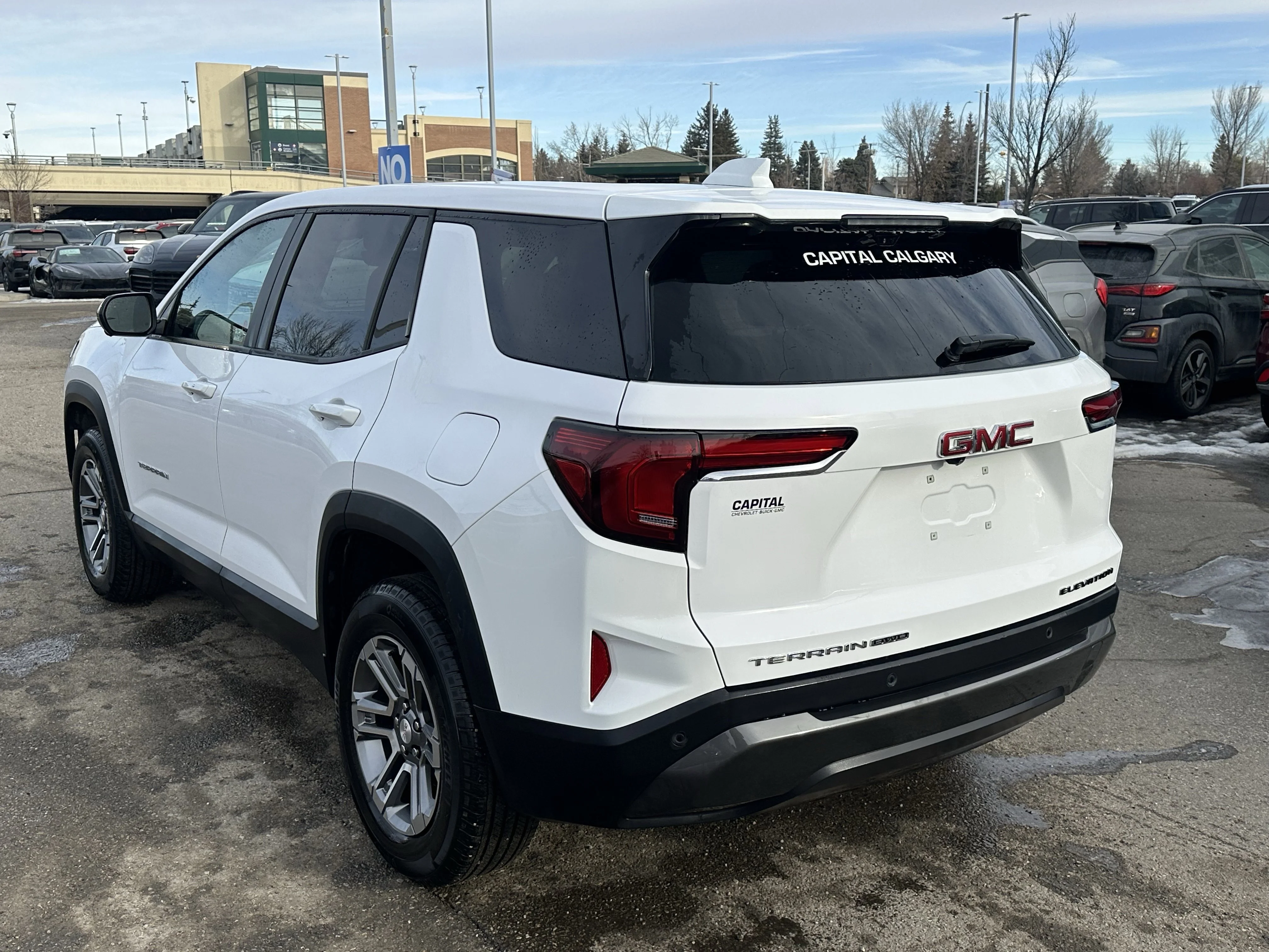 Certified Used 2025 White GMC AWD Elevation image 4