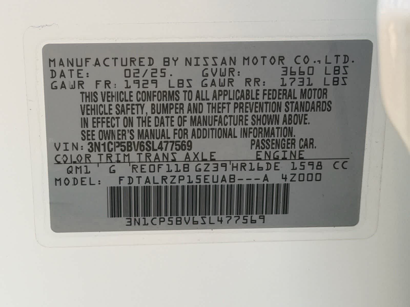 Certified Used 2025 Fresh Powder Nissan S image 27