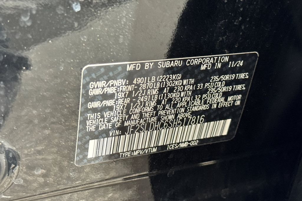 Certified Used 2025 Black Subaru Sport image 9