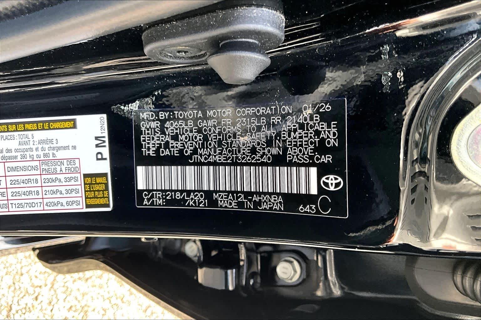 Used 2026 Midnight Black Metallic Toyota XSE image 34