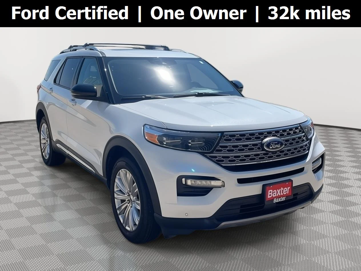 Certified Used 2023 Star White Metallic Tri-Coat Ford Limited image 1