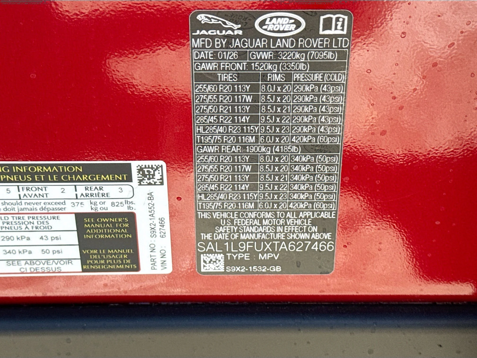 New 2026 Firenze Red Metallic Land Rover Dynamic SE image 42