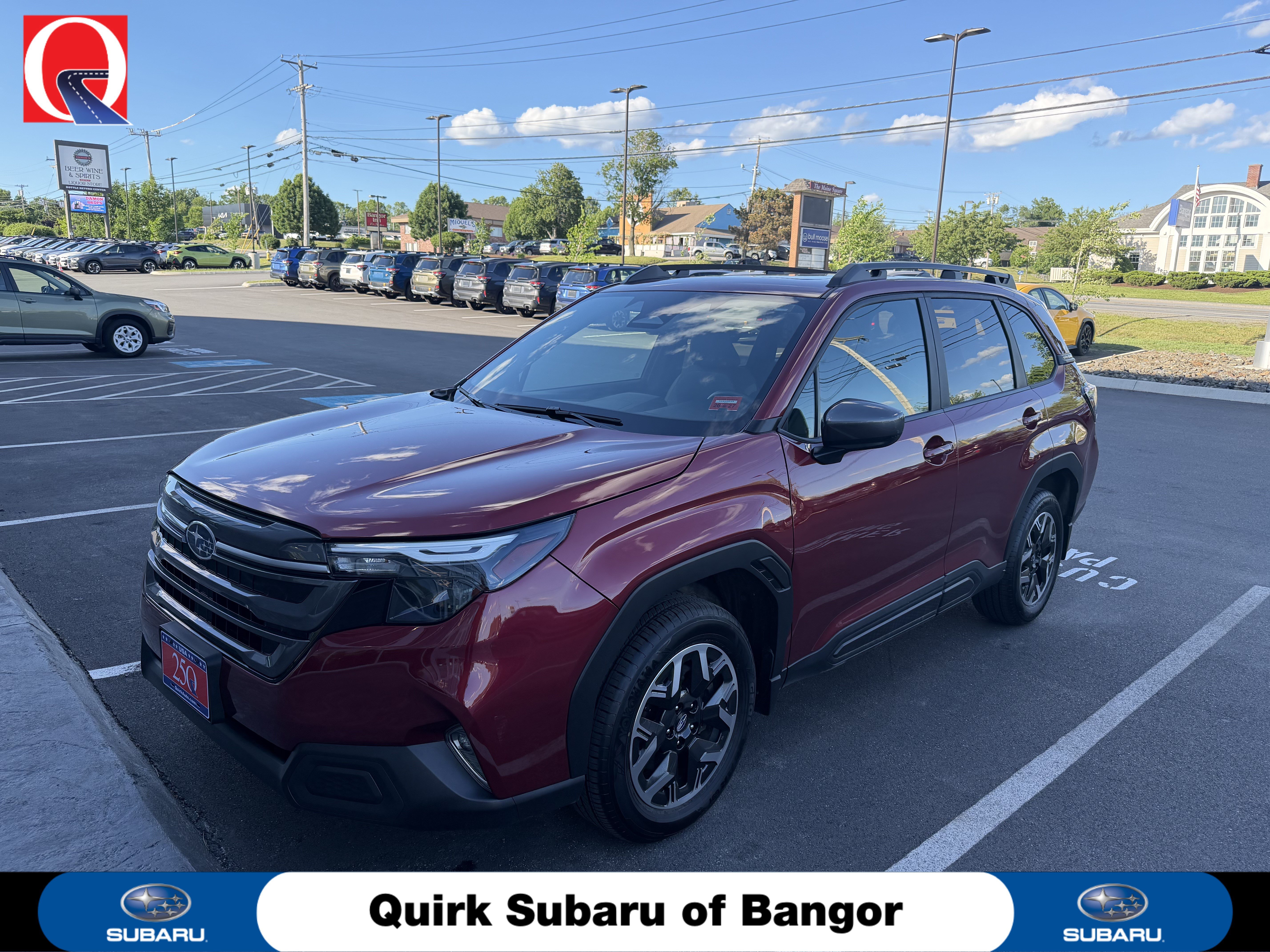 Used 2025 Crimson Red Pearl Subaru Premium image 1