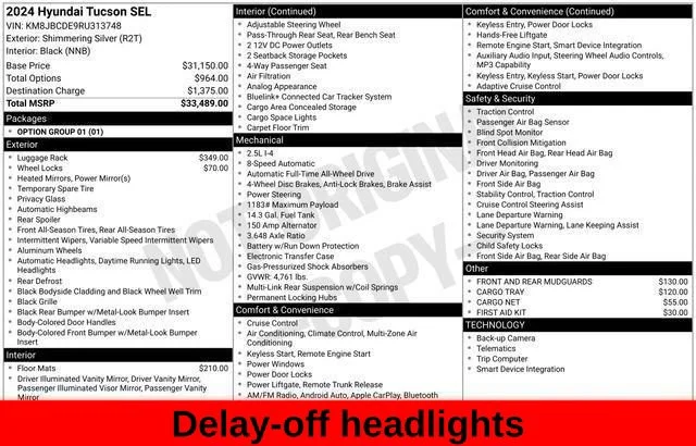 Used 2024 Silver Hyundai SEL image 42