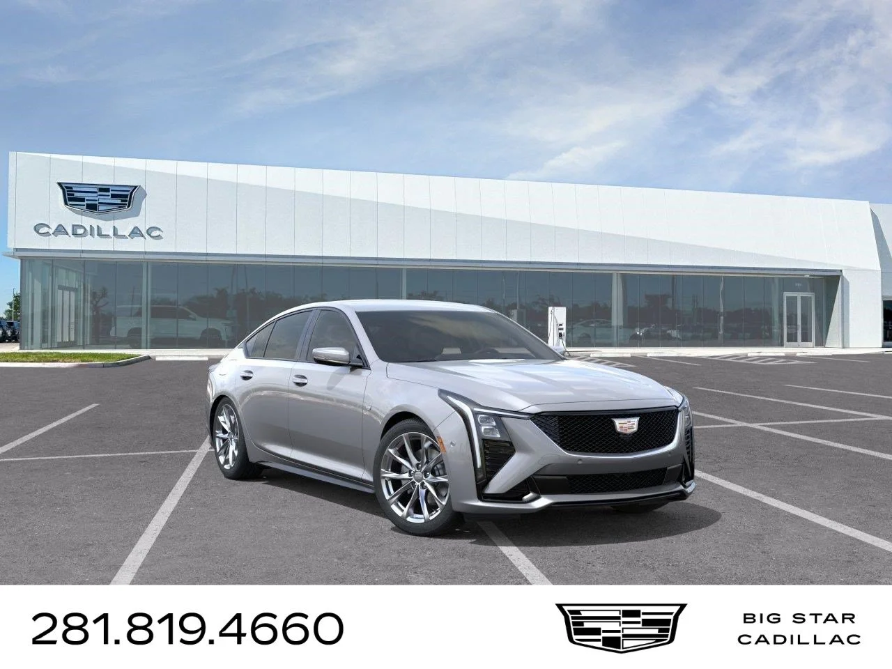 New 2026 Argent Silver Metallic Cadillac Sport image 1