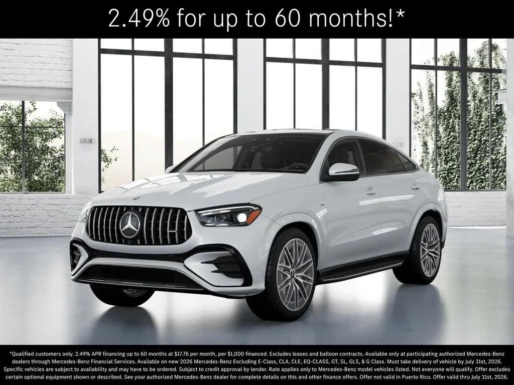 New 2026 MANUFAKTUR Moonlight White Metallic Mercedes-Benz AMG® GLE 53 4MATIC+ Coupe image 82