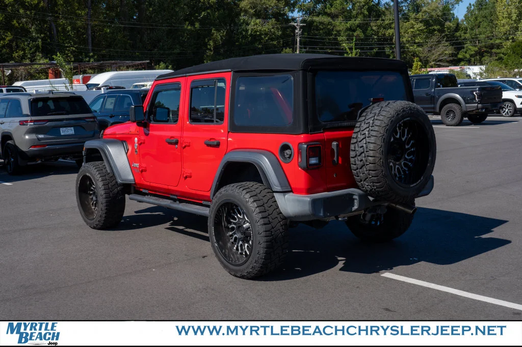 Used 2020 Red Clearcoat Jeep Unlimited Sport S image 4