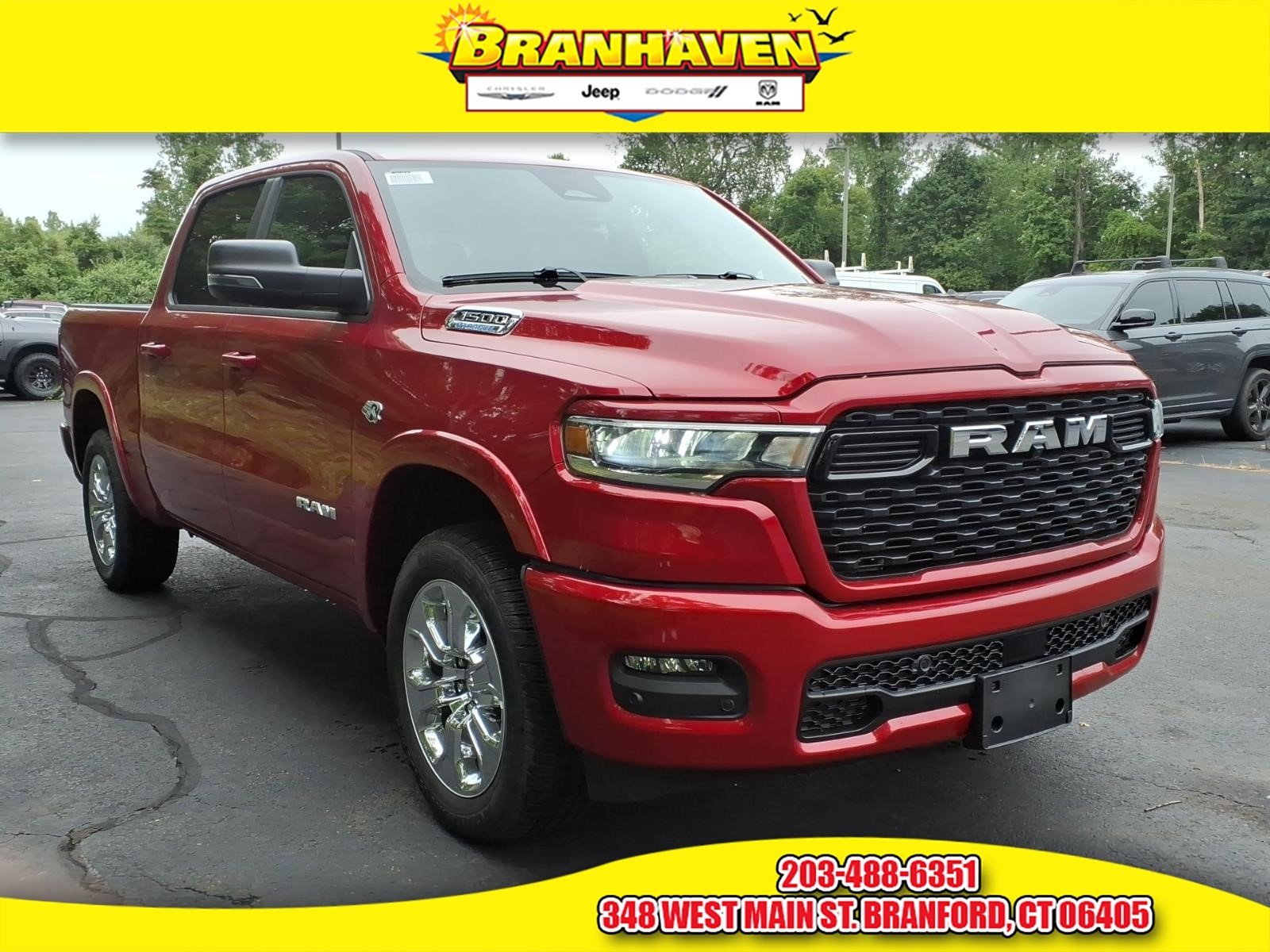 New 2026 Molten Red Pearl-Coat Exterior Paint RAM Big Horn/Lone Star image 1