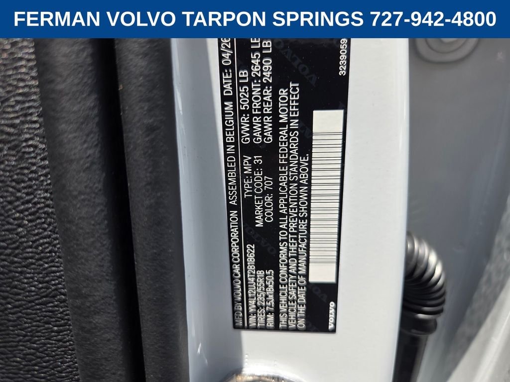 New 2026 Crystal White Volvo Core image 23
