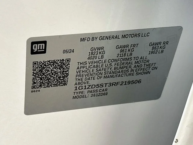 Certified Pre-Owned 2024 Chevrolet Malibu LT