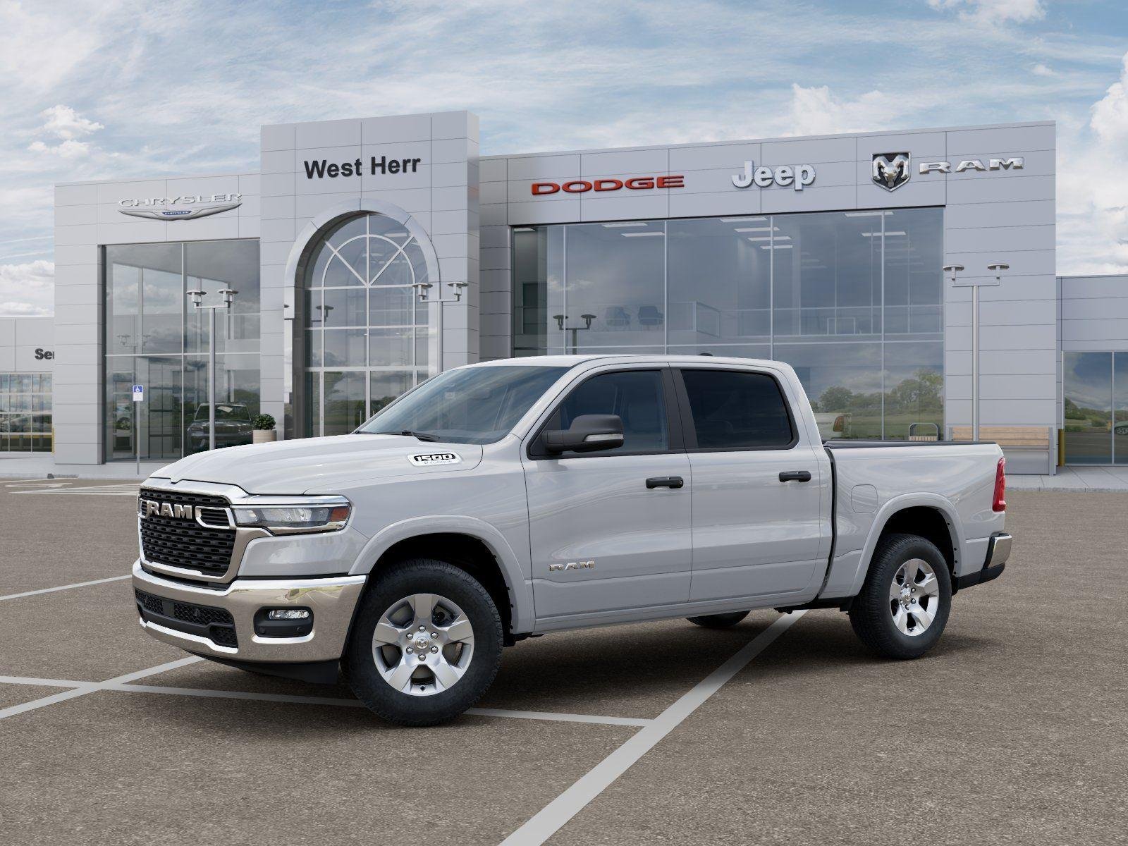 New 2026 Bright White Clearcoat RAM RAM 1500 BIG HORN CREW CAB 4X4 image 2