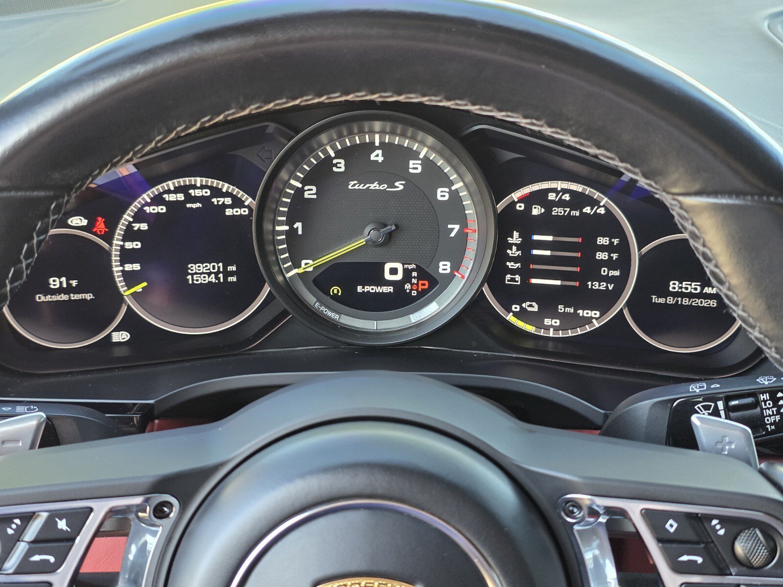 Used 2021 Chalk Porsche Turbo S E-Hybrid image 21