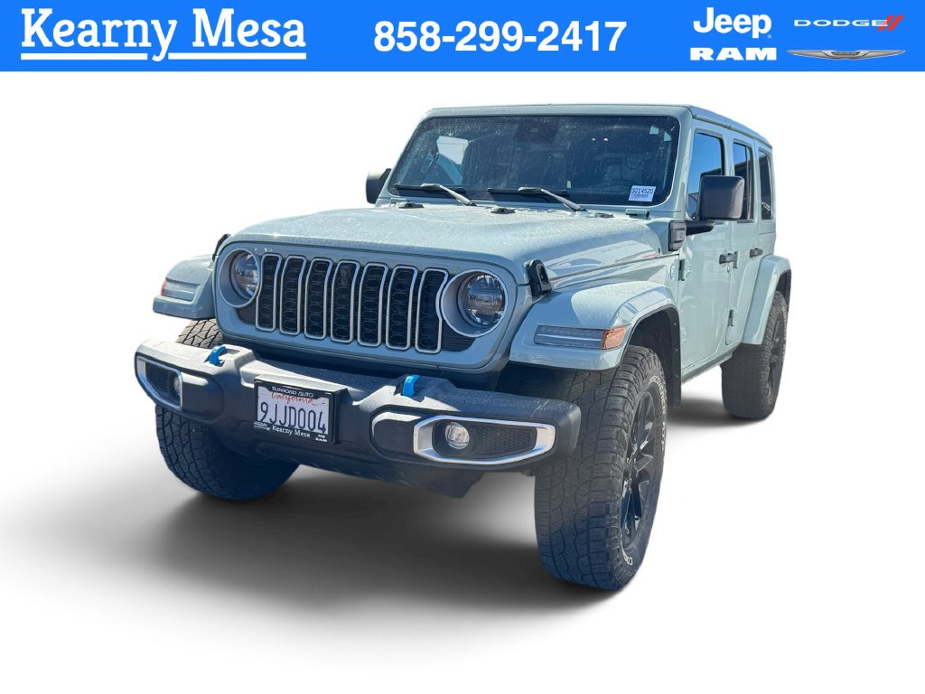 Used 2024 Gray Jeep Sahara 4xe image 1
