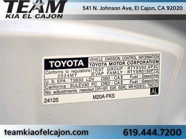 Used 2024 White Toyota SE image 34