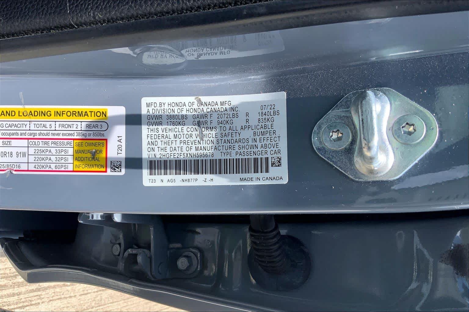 Used 2022 Sonic Gray Pearl Honda Sport image 31