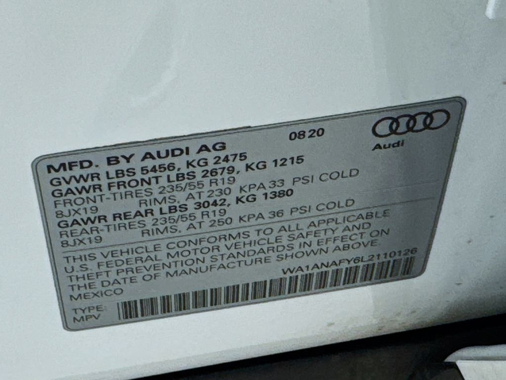 Used 2020 White Audi 45 Premium image 42