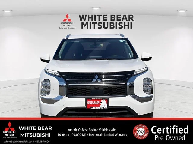 Certified 2025 Mitsubishi Outlander Plug-in Hybrid ES with VIN JA4T5UA98SZ041682 for sale in White Bear Lake, Minnesota