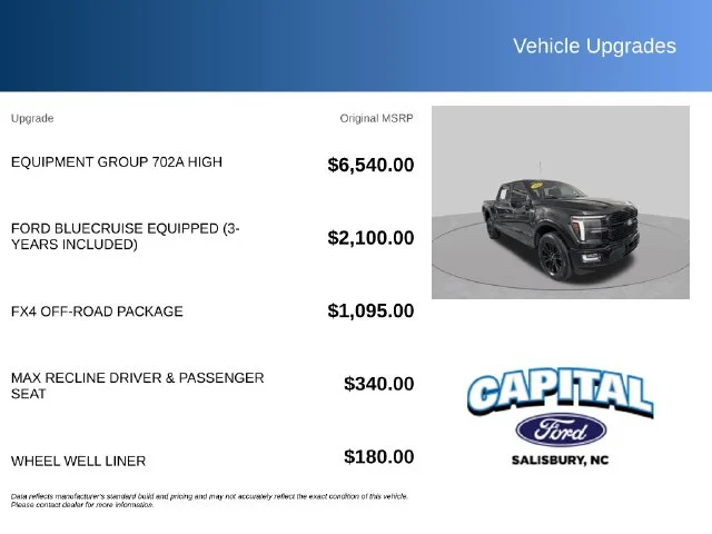Used 2024 Black Ford Platinum image 2