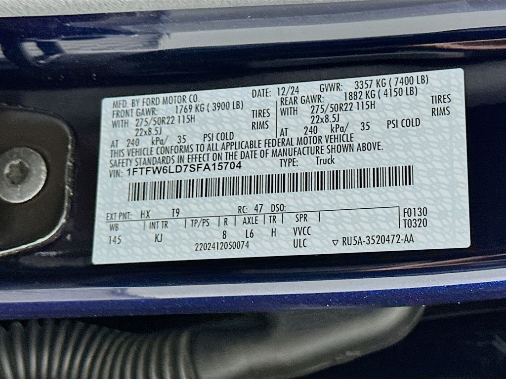 Used 2025 Antimatter Blue Metallic Ford King Ranch image 34