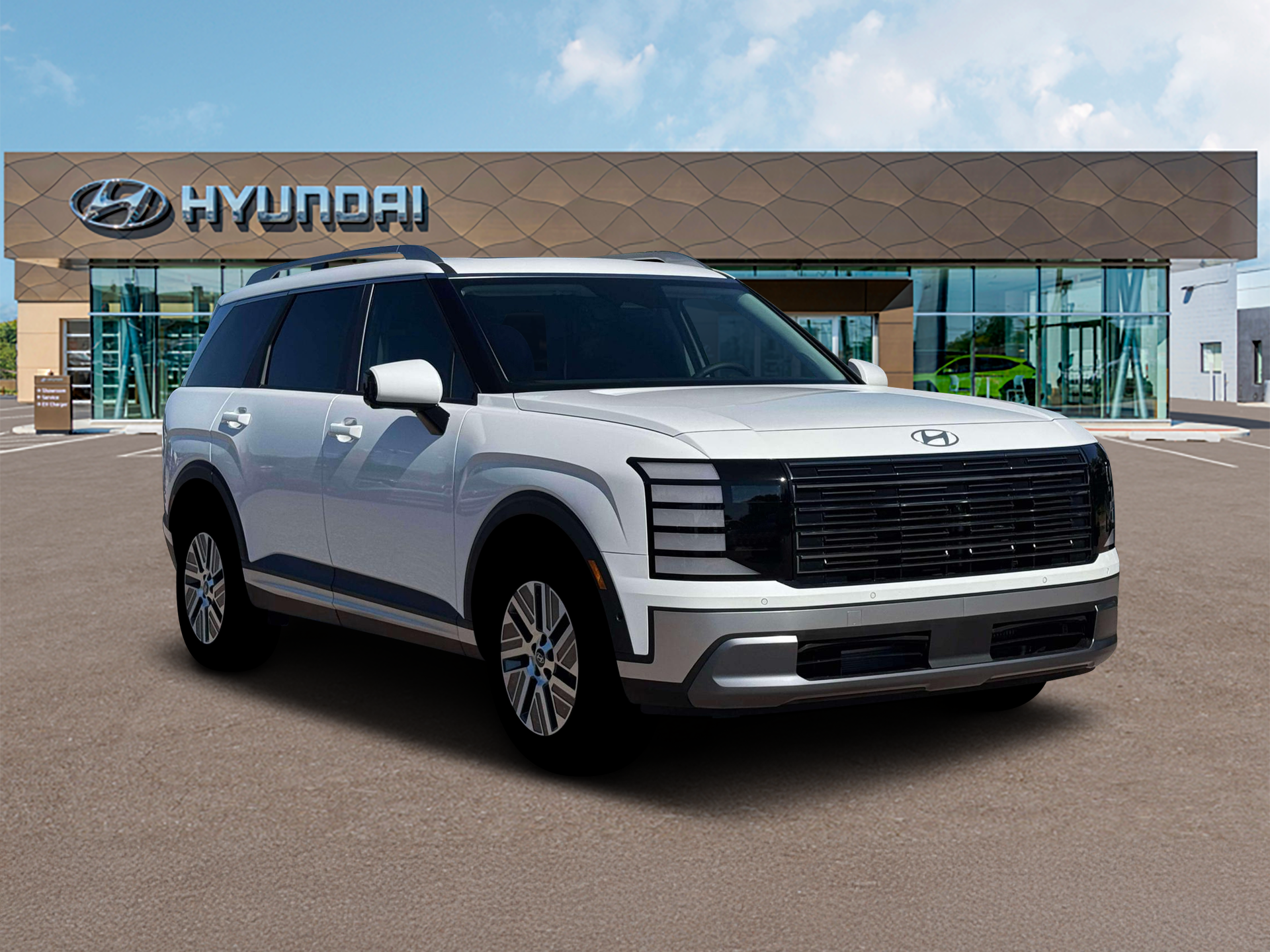 New 2026 Creamy White Pearl Hyundai Blue SEL Premium 7P image 11