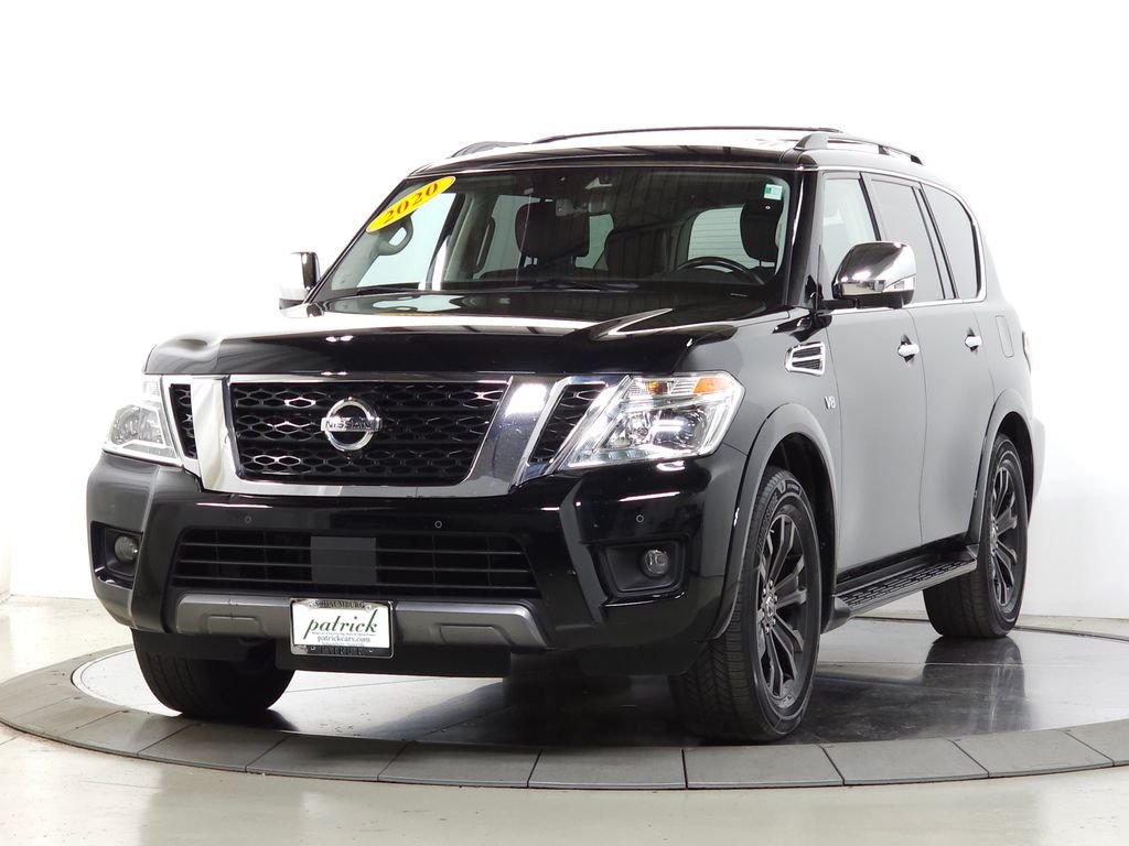 Used 2020 Super Black Nissan Platinum image 3