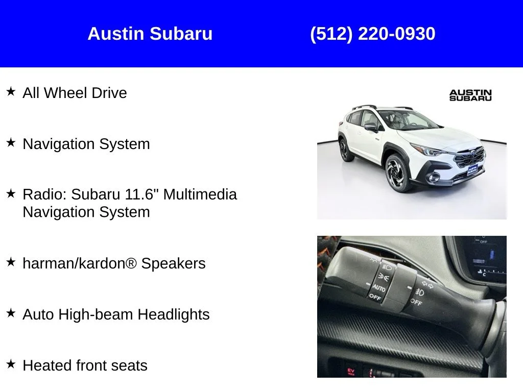New 2026 CRYSTAL WHITE PEARL Subaru Limited Hybrid image 9