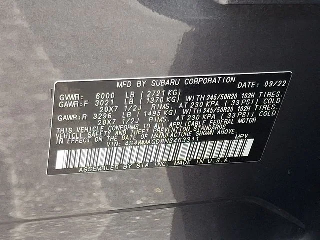 Used 2022 Gray Subaru Onyx Edition image 27