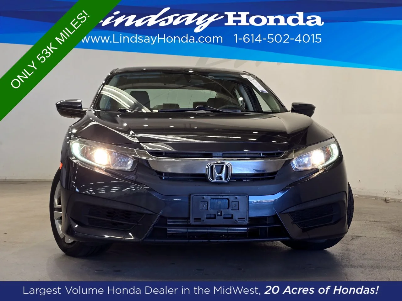 Used 2017 Cosmic Blue Metallic Honda LX image 2