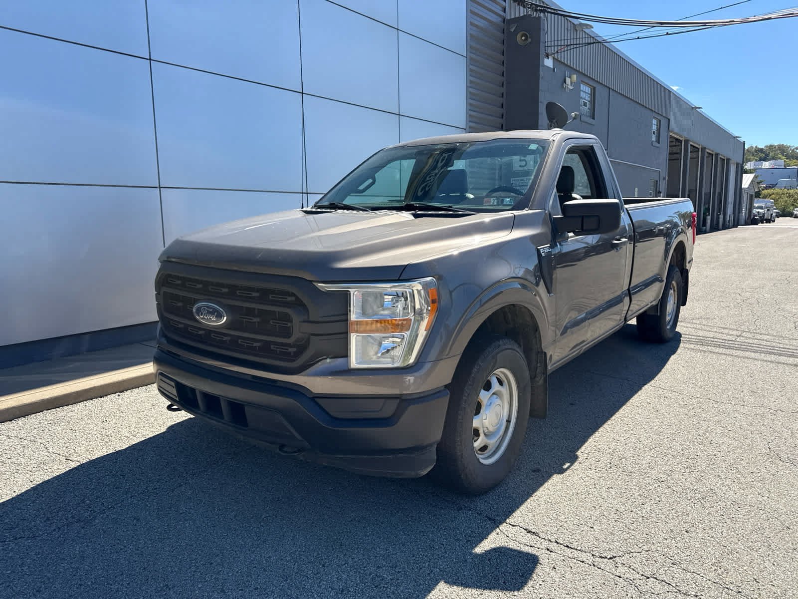 Used 2021 Stone Gray Ford XL 4WD Reg Cab 8 Box image 1