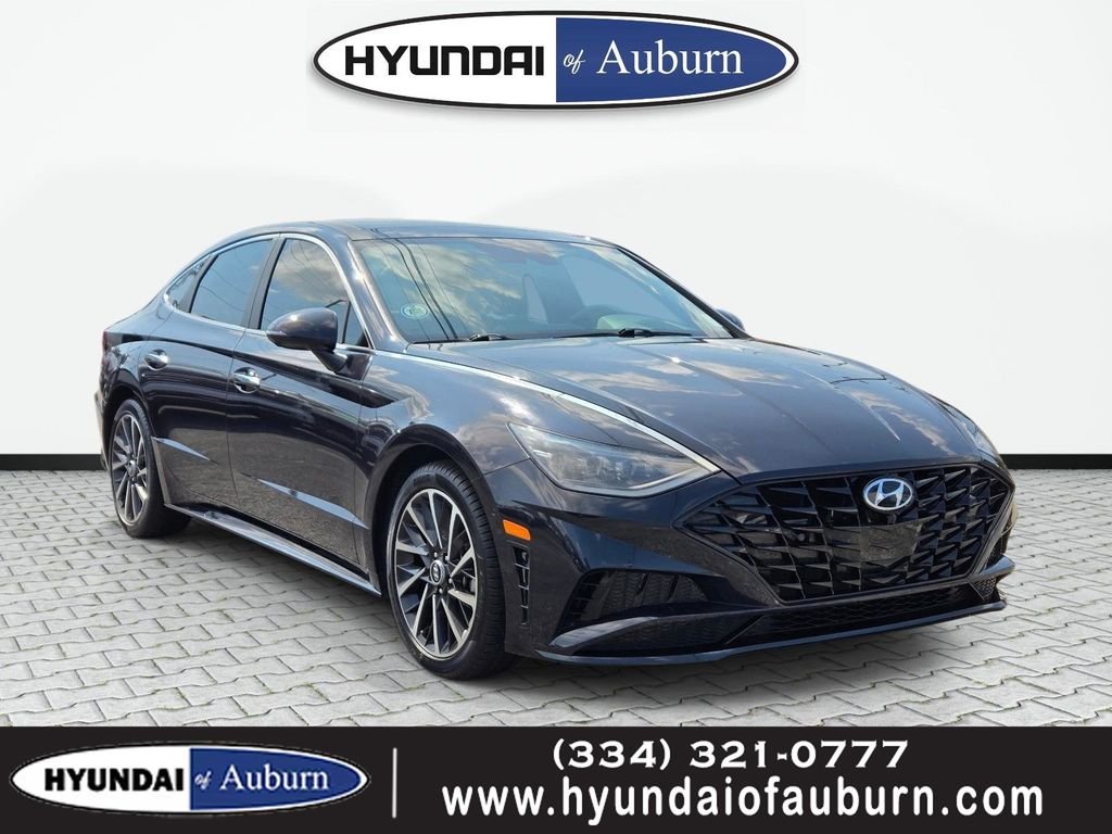 Used 2023 Blue Hyundai Limited image 1