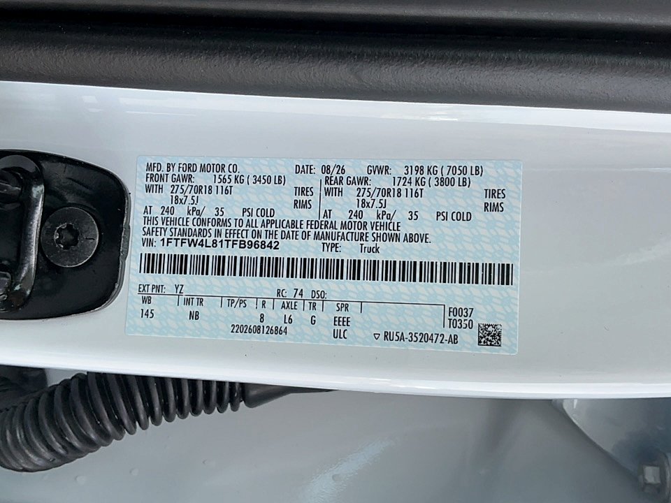 New 2026 Oxford White Ford Tremor image 20