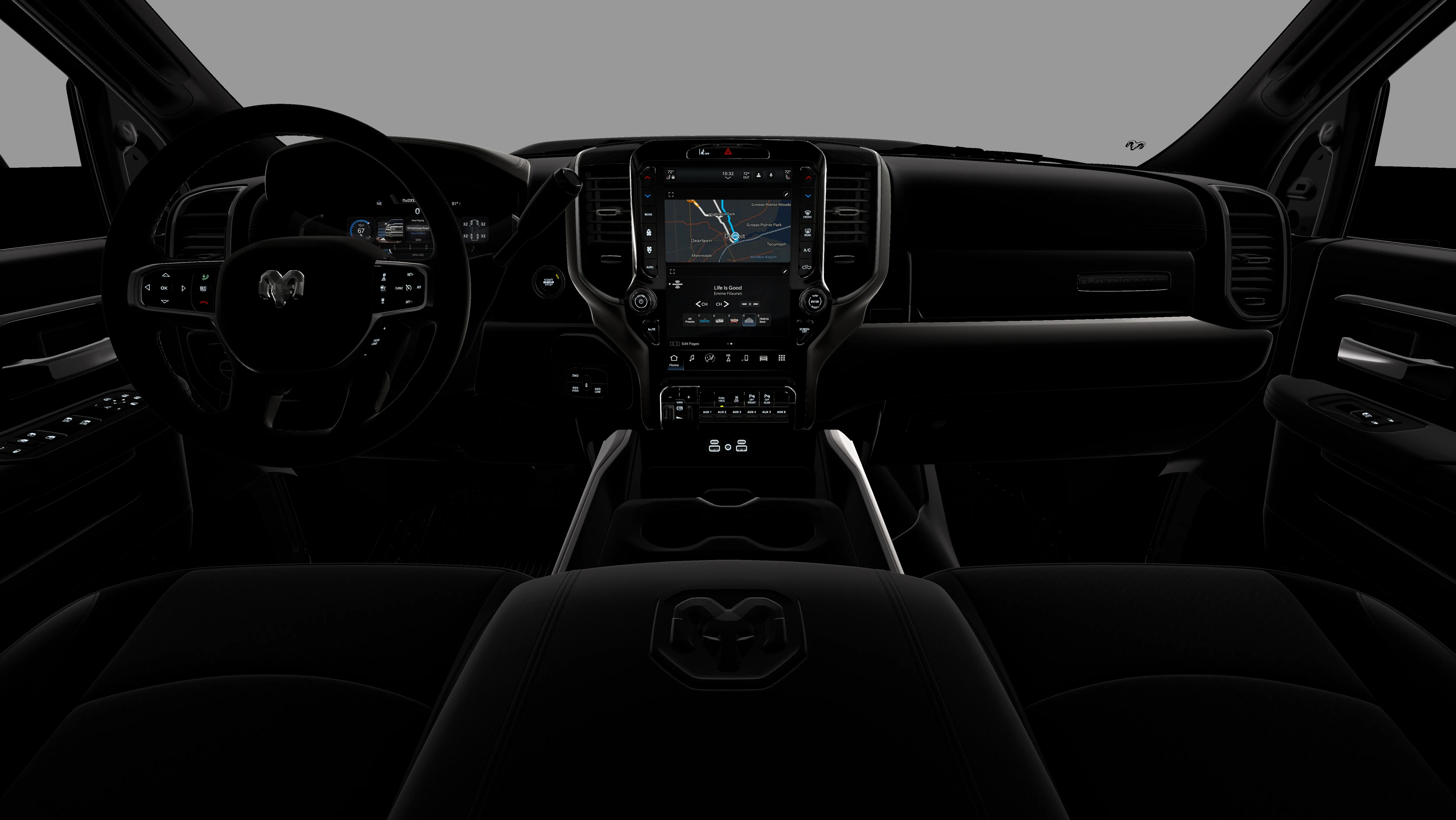 New 2026 Diamond Black Crystal Pearl-Coat Exterior Paint RAM Laramie image 18