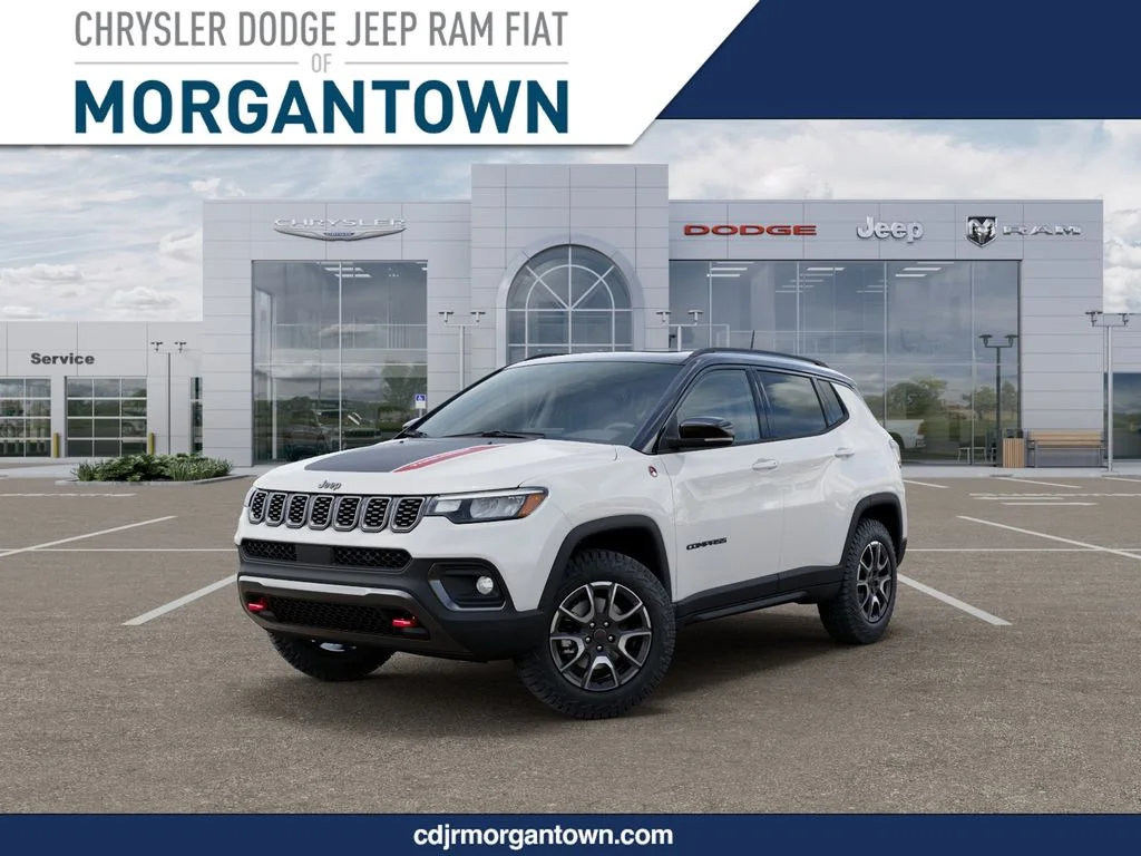 New 2026 Bright White Clear-Coat Exterior Paint Jeep Trailhawk image 1