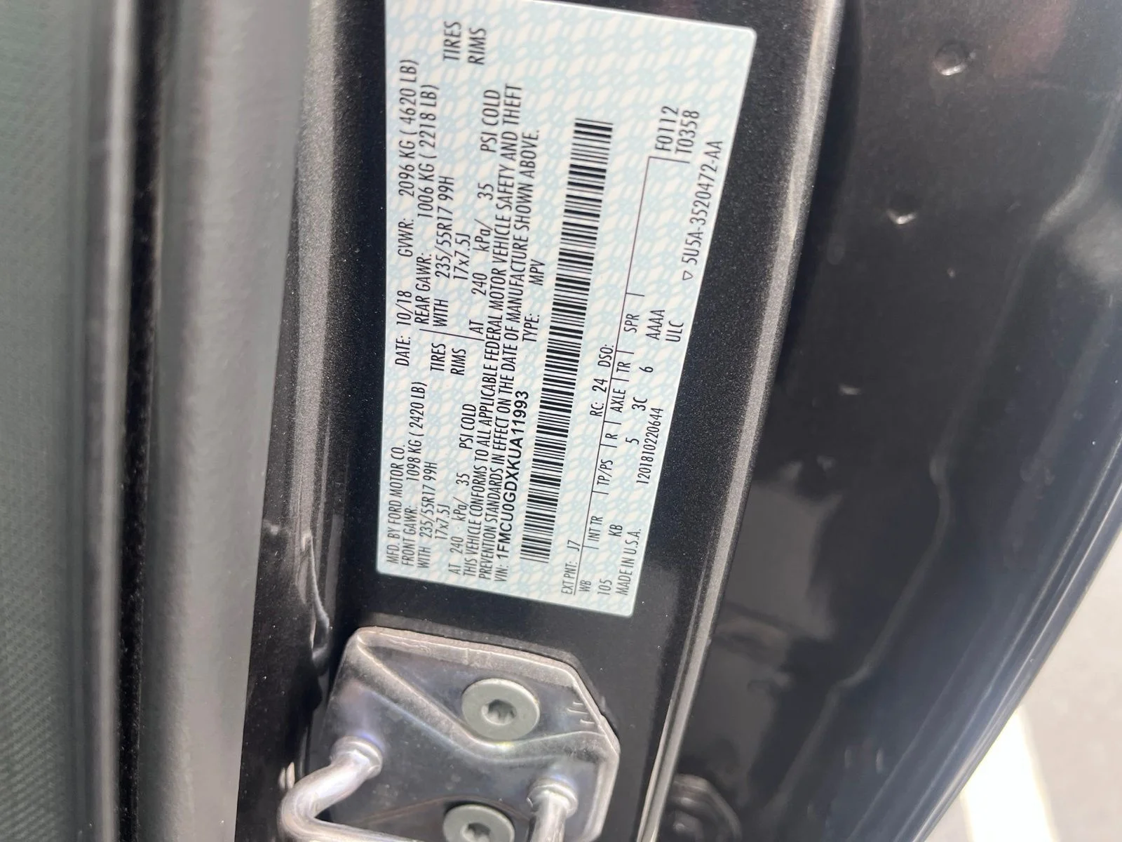 Certified Used 2019 Gray Ford SE image 4