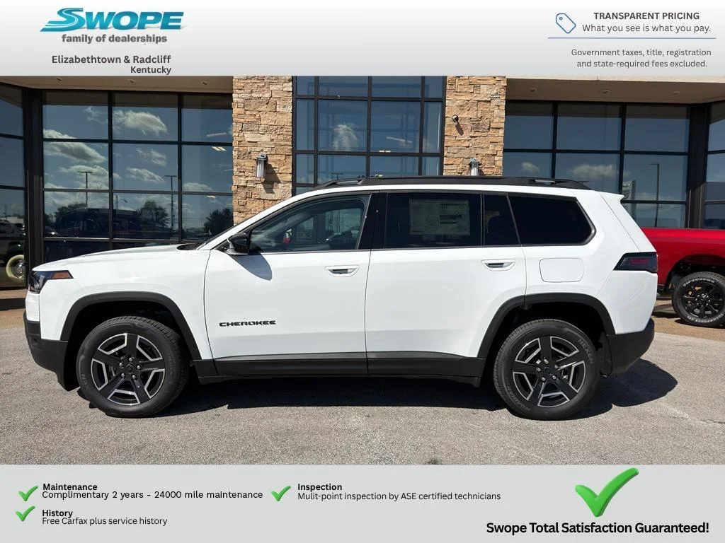 New 2026 Bright White Clear-Coat Exterior Paint Jeep Laredo image 2