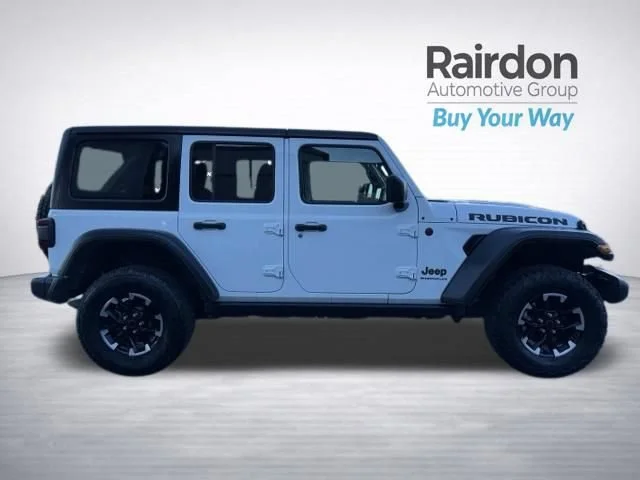 Used 2025 Bright White Clearcoat Jeep Rubicon image 8