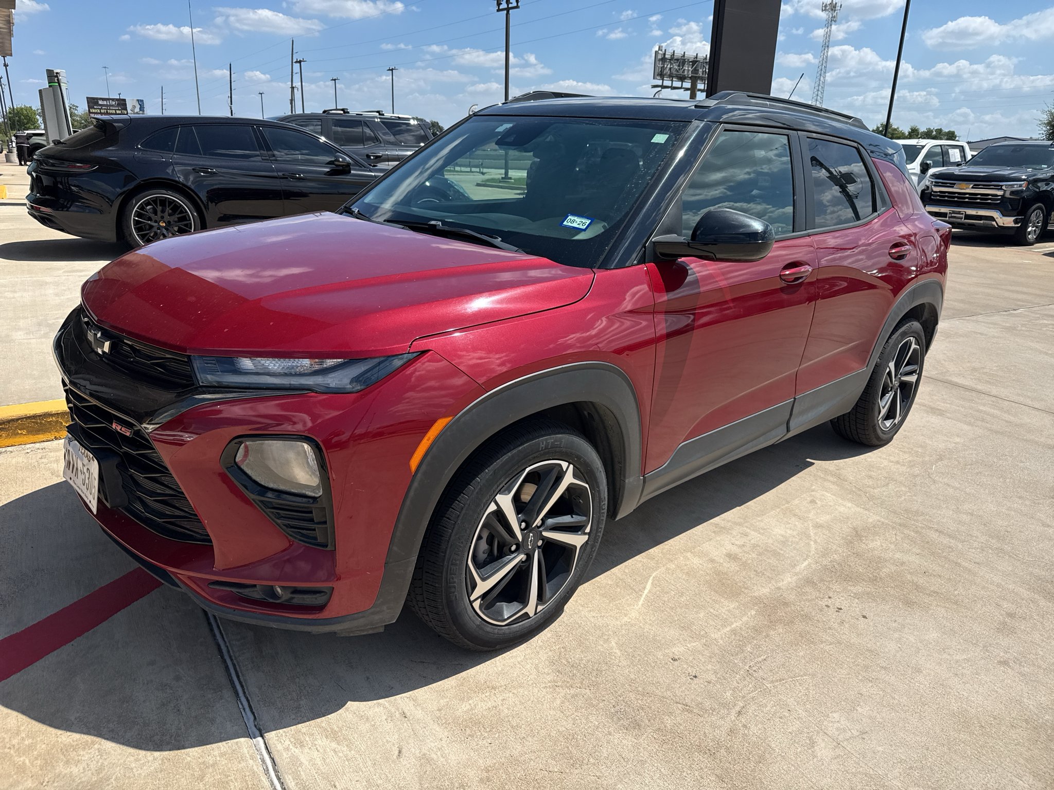 Used 2021 Scarlet Red Metallic Chevrolet RS image 2