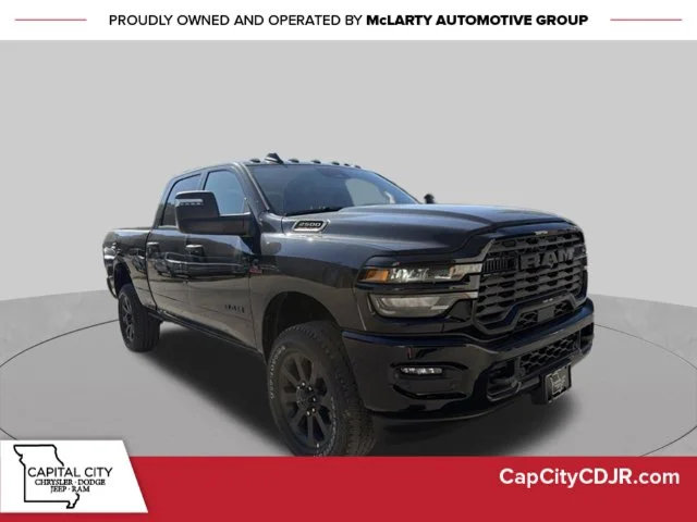 New 2027 Diamond Black Crystal Pearl-Coat Exterior Paint RAM Big Horn image 1