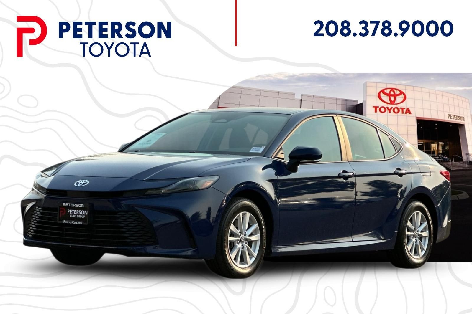 Used 2025 Blue Toyota LE image 7