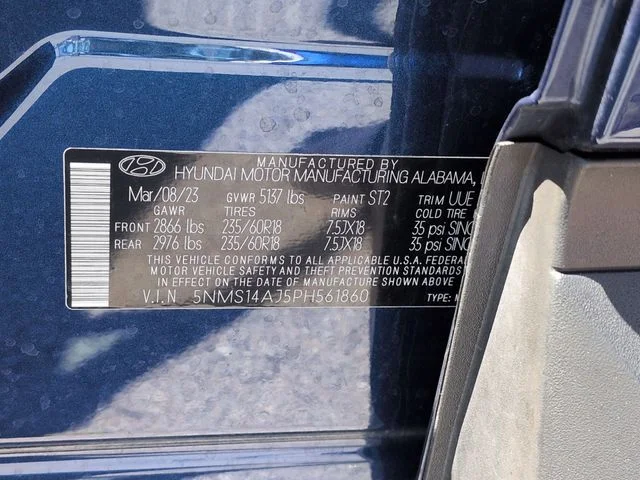 Used 2023 Blue Hyundai SE image 36