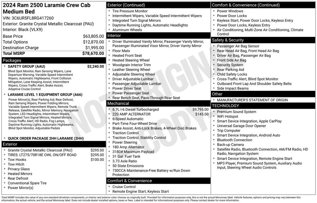 Used 2024 Gray Ram Laramie image 6