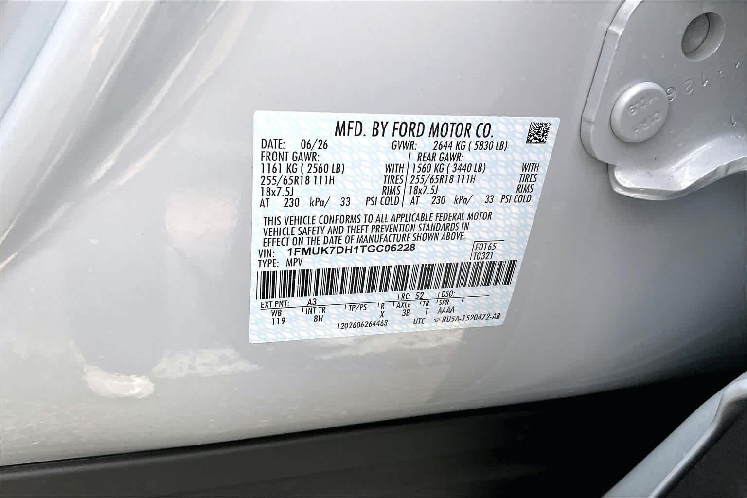 New 2026 Space White Metallic Ford Active image 19