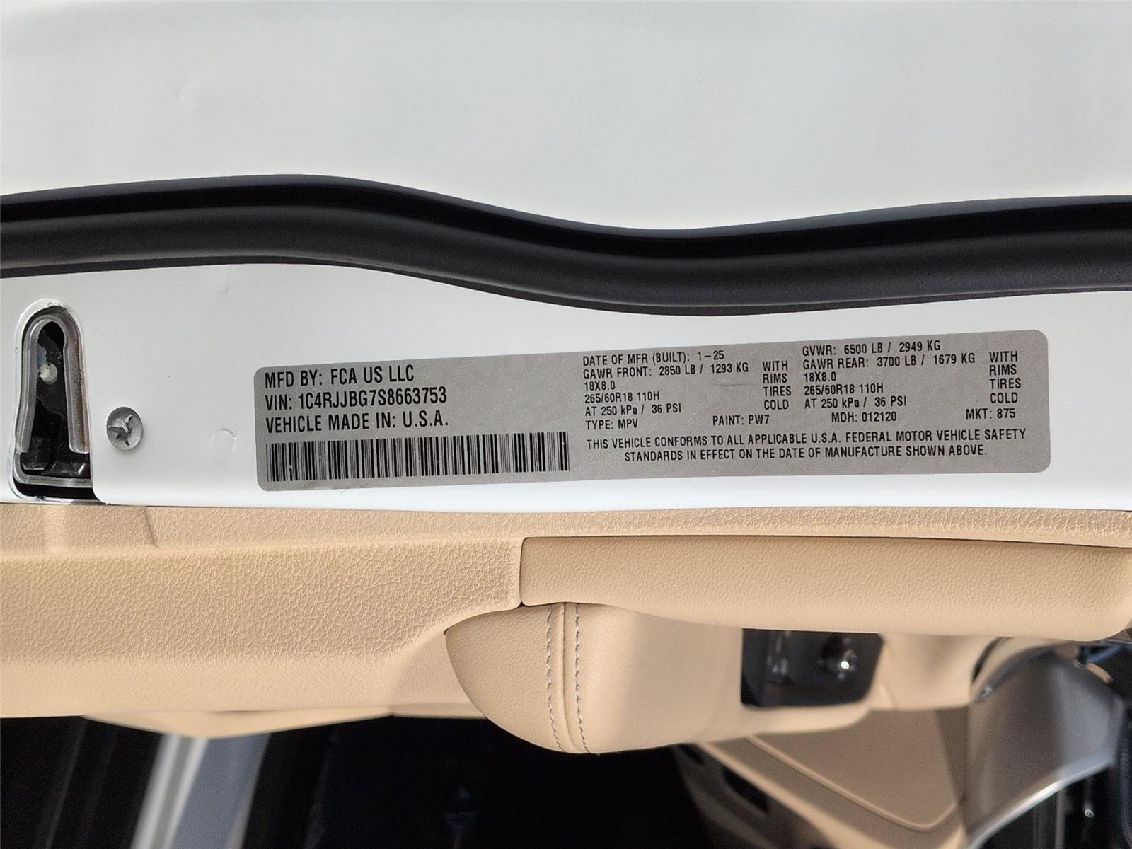 Used 2025 Bright White Clearcoat Jeep Limited image 40