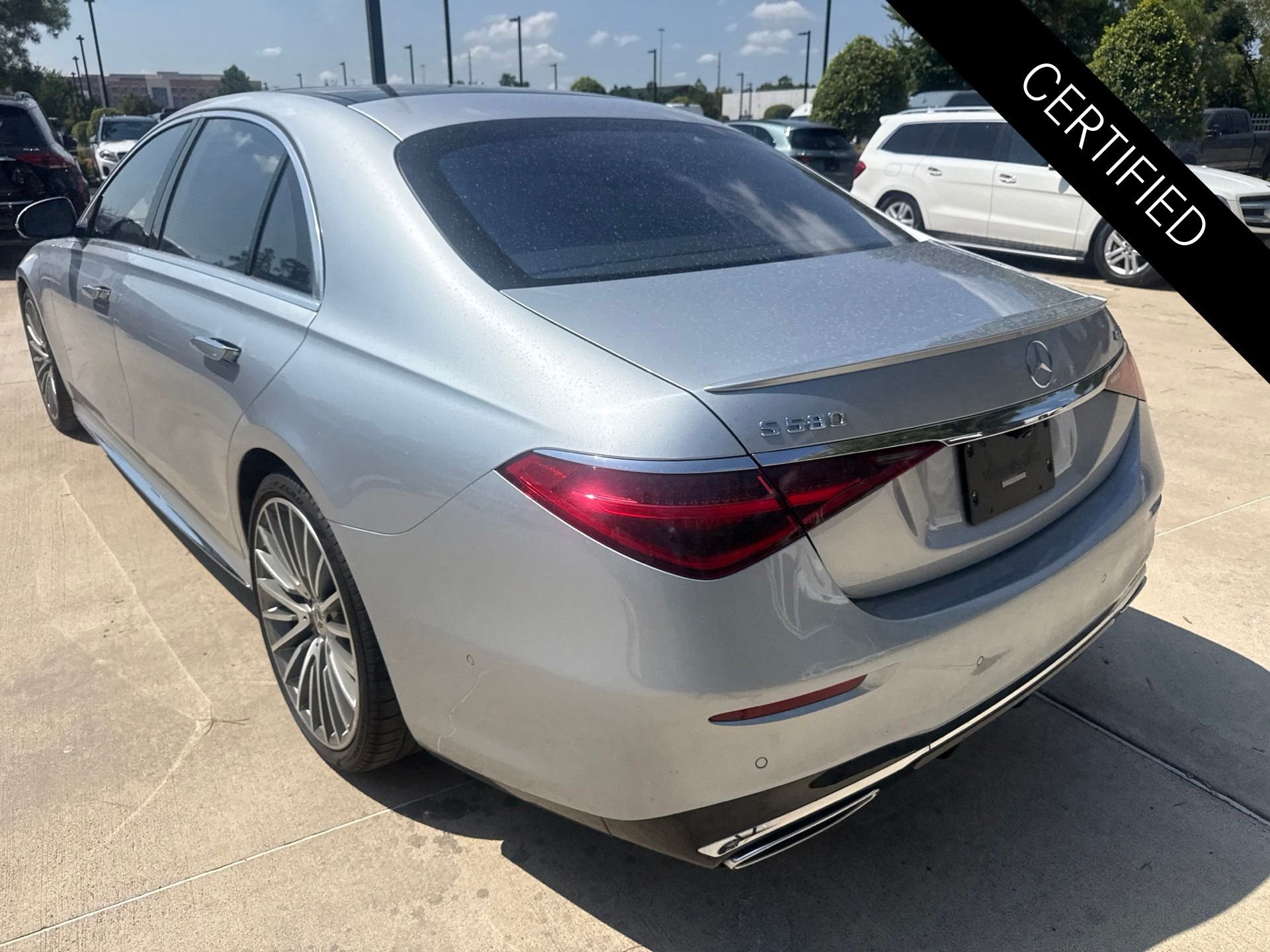 Certified Used 2021 Cirrus Silver Metallic Mercedes-Benz S 580 image 6