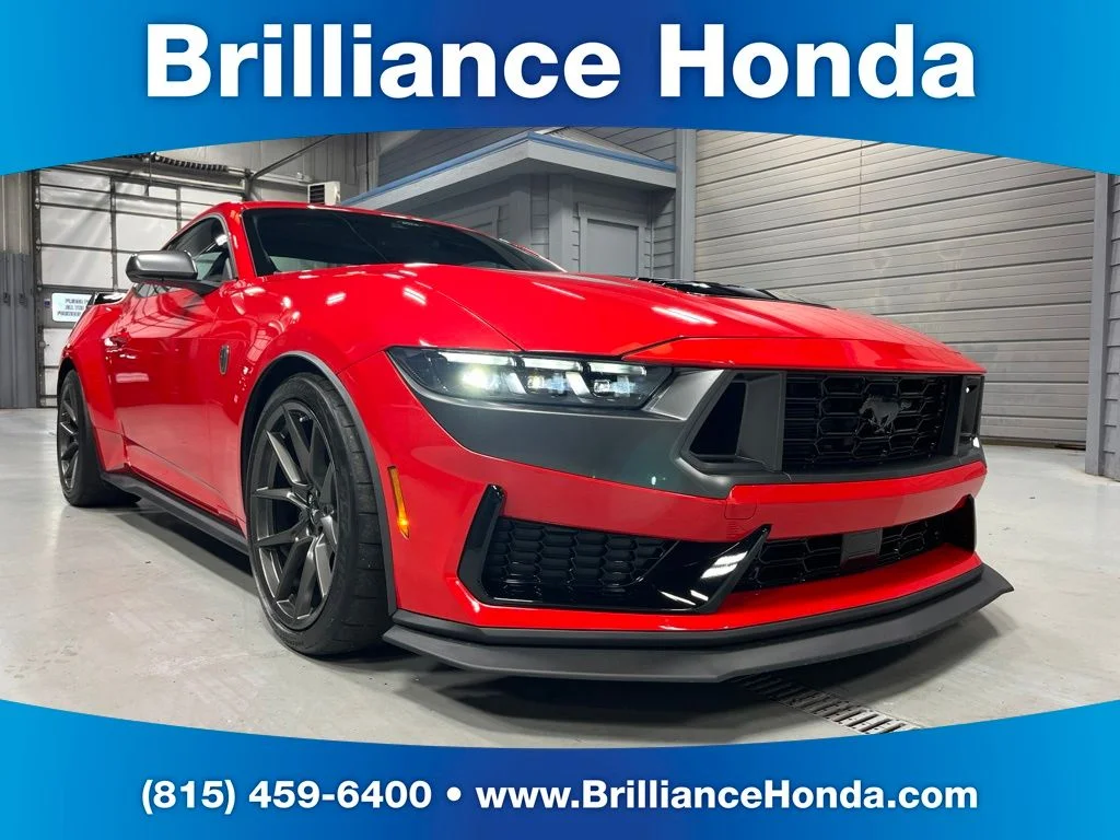Used 2025 Race Red Ford Dark Horse image 1