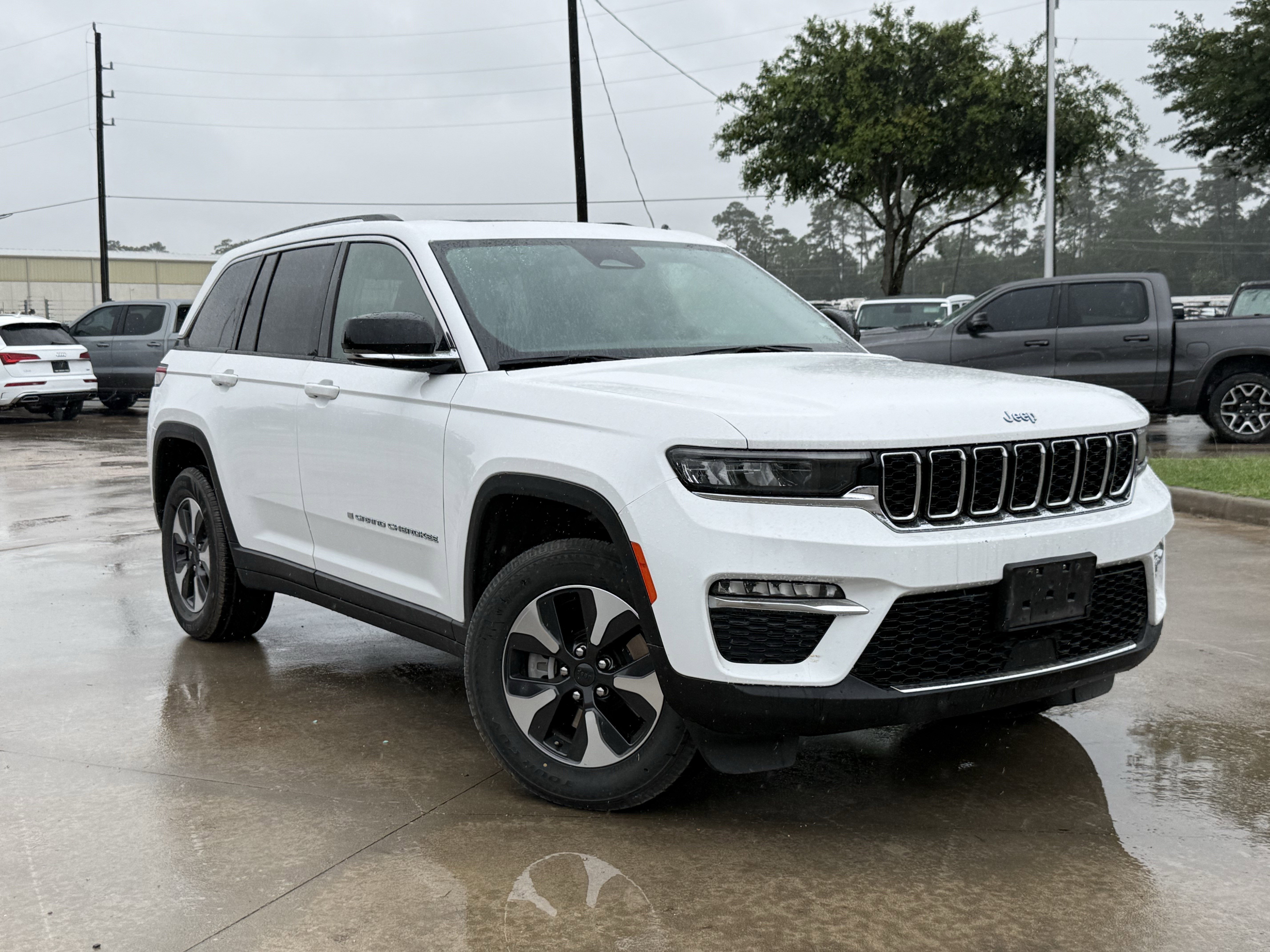 Used 2024 Bright White Clearcoat Jeep 4xe image 2