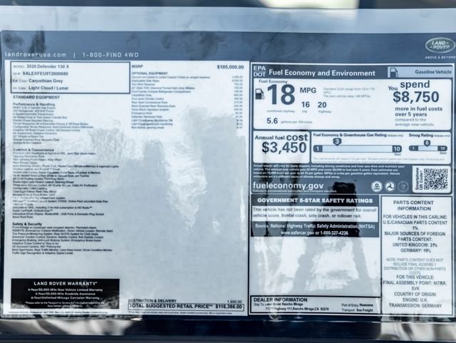 New 2026 Carpathian Grey Land Rover X image 45