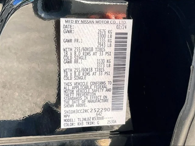 Used 2024 Super Black Nissan SL image 33