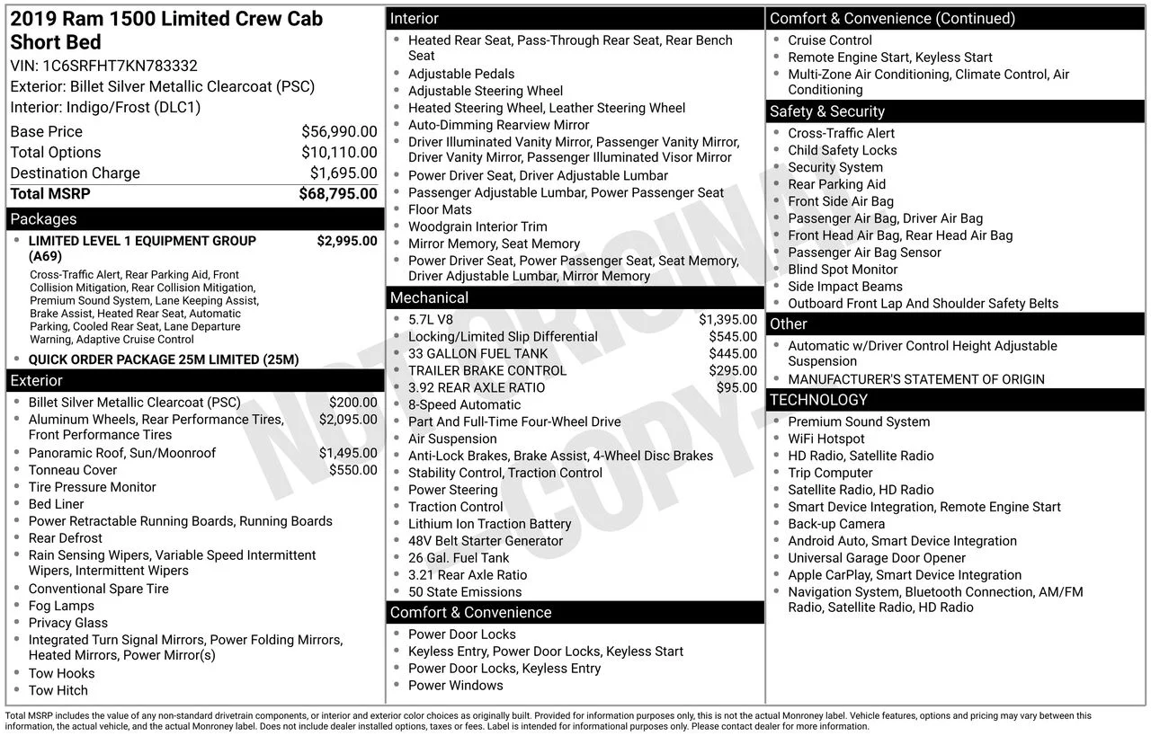 Used 2019 Silver Ram Limited image 33